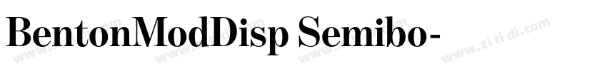 BentonModDisp Semibo字体转换
